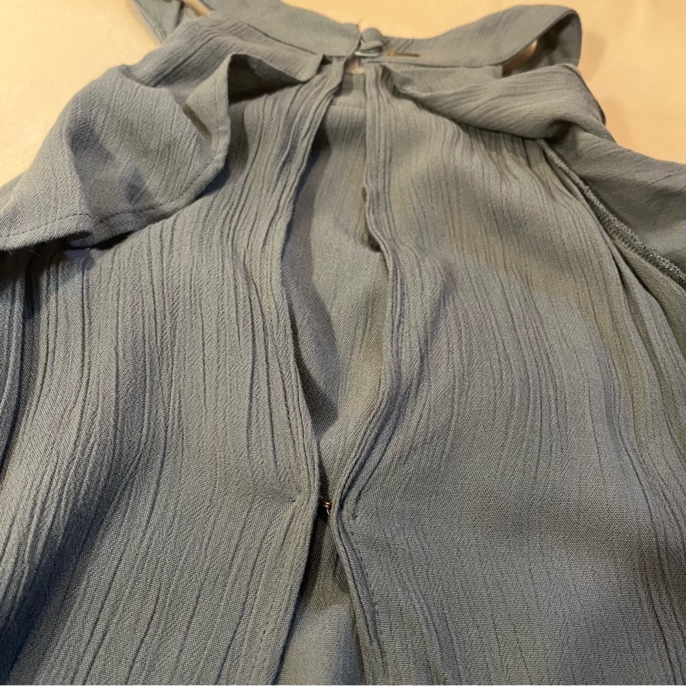 O’Neill Juniors Misty Keyhole Ruffle Maxi Dress Gray Size XL - Picture 10 of 10